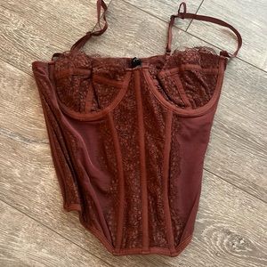 Maroon out from under modern love corset
